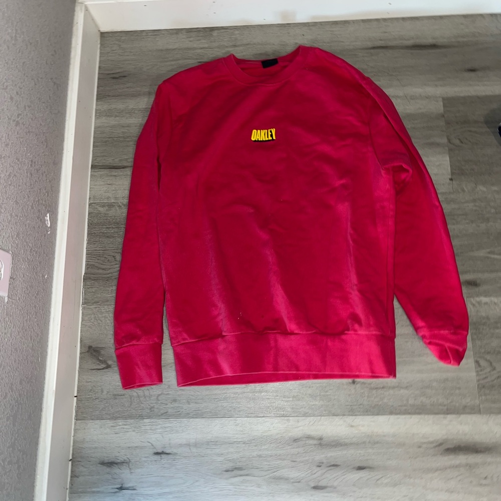 Oakley Bold Red Crewneck Sweater